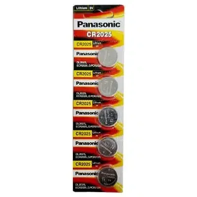 Lithium CR2025 button battery <br> <span class='text-color-warm'>سيتوفر قريباً</span>